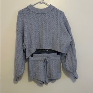 Urban Outfitters Light Blue Sweater Set